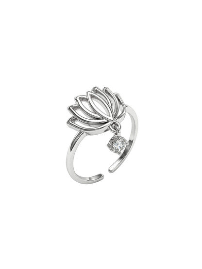 Silver Kanwal Toe Rings