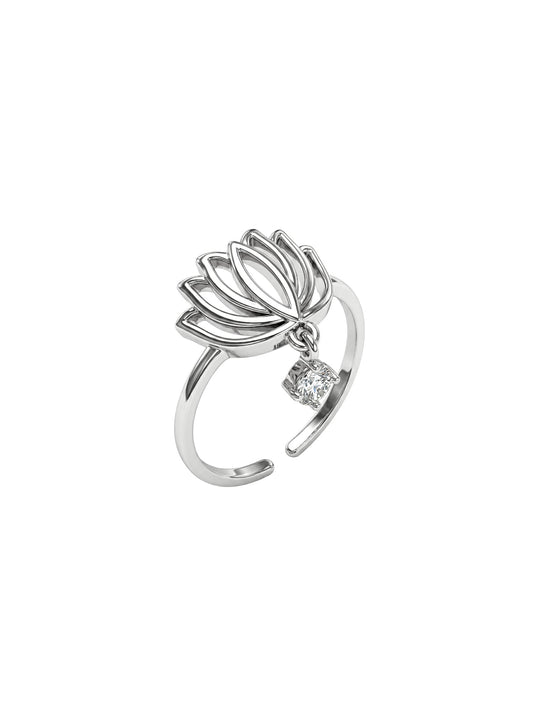 Silver Kanwal Toe Rings