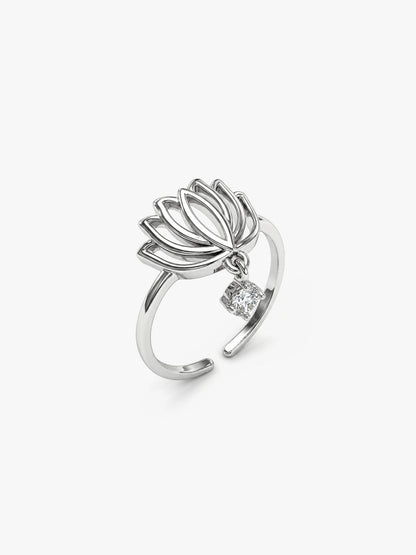 Silver Kanwal Toe Rings