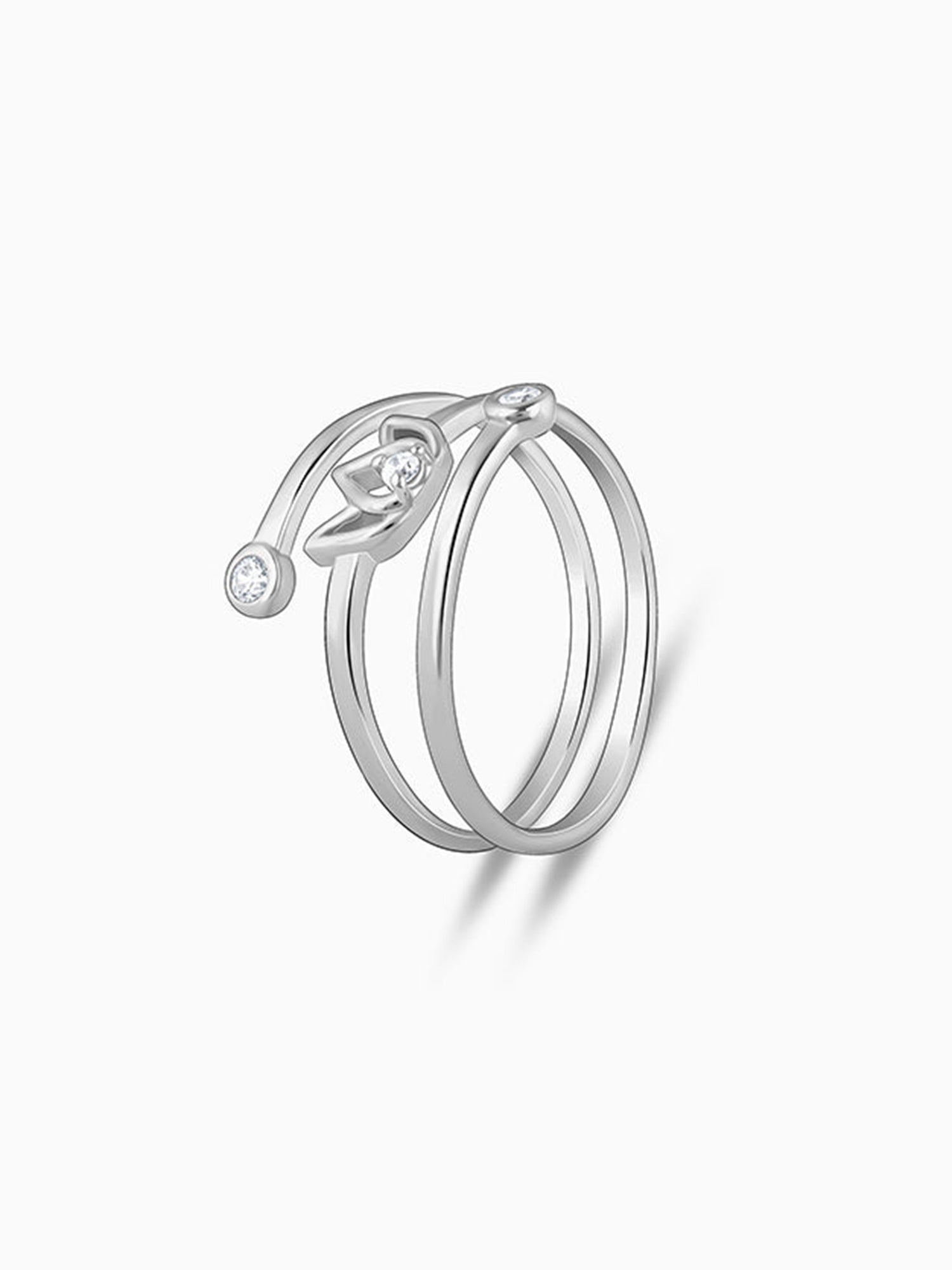 Silver Elegant Lotus Toe Rings