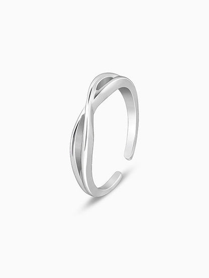 Silver Twist Toe Rings