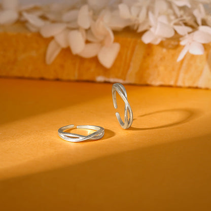 Silver Twist Toe Rings