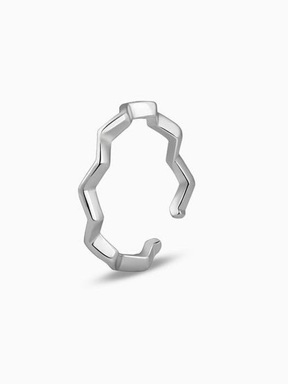 Silver Zigzag Toe Rings