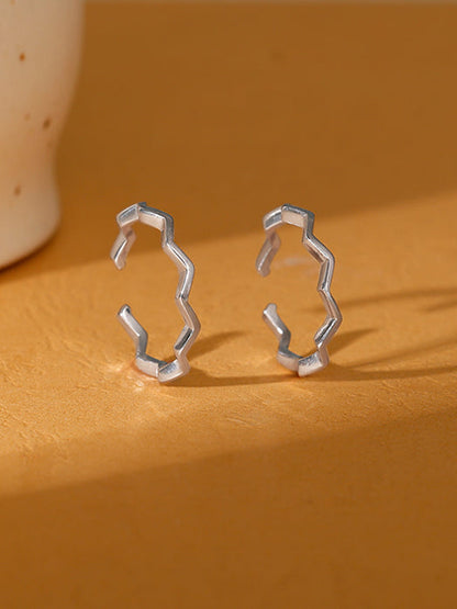 Silver Zigzag Toe Rings