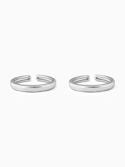 Silver Love Yourself Toe Rings