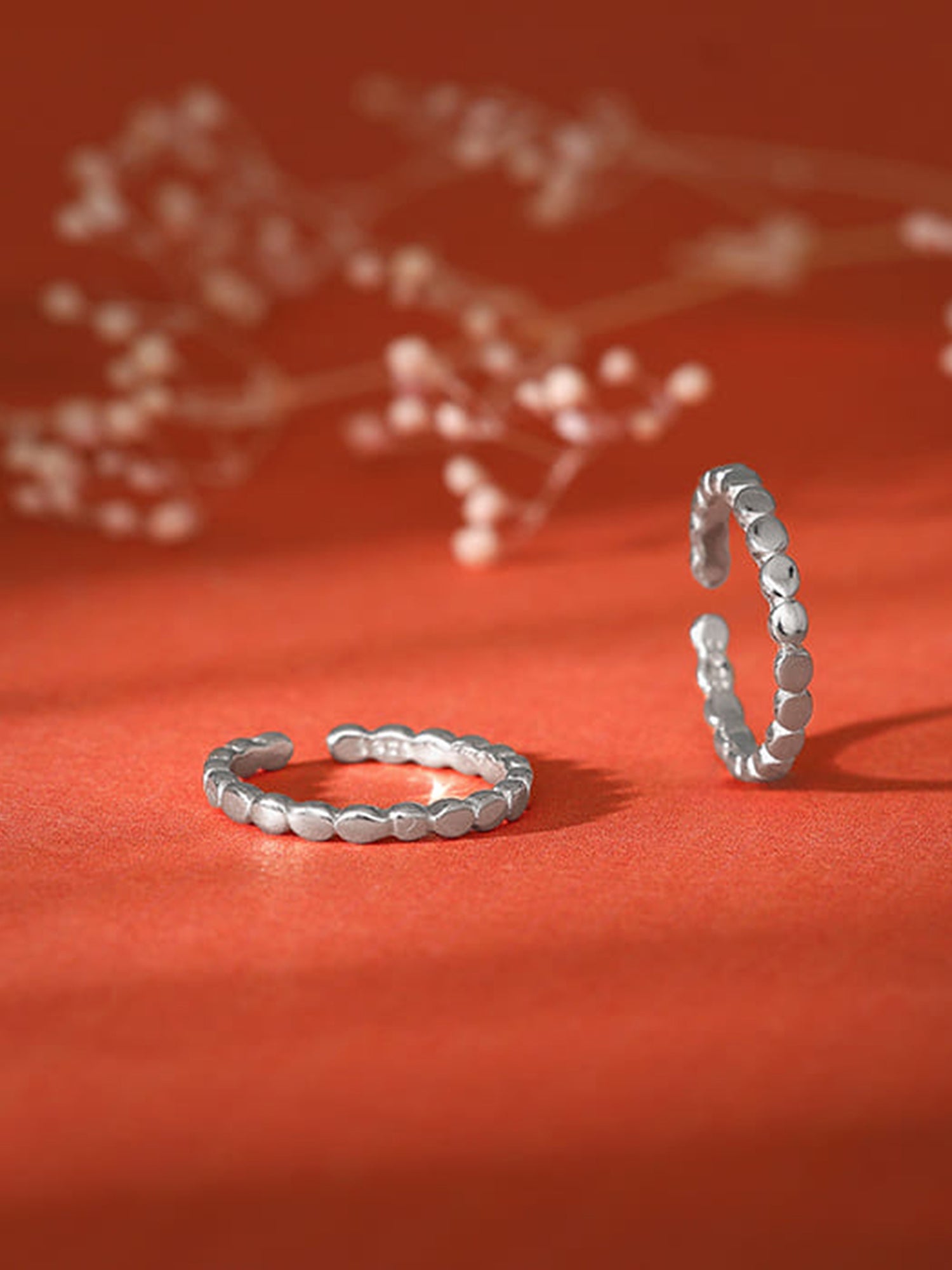 Silver Beauty of Elegance Toe Rings