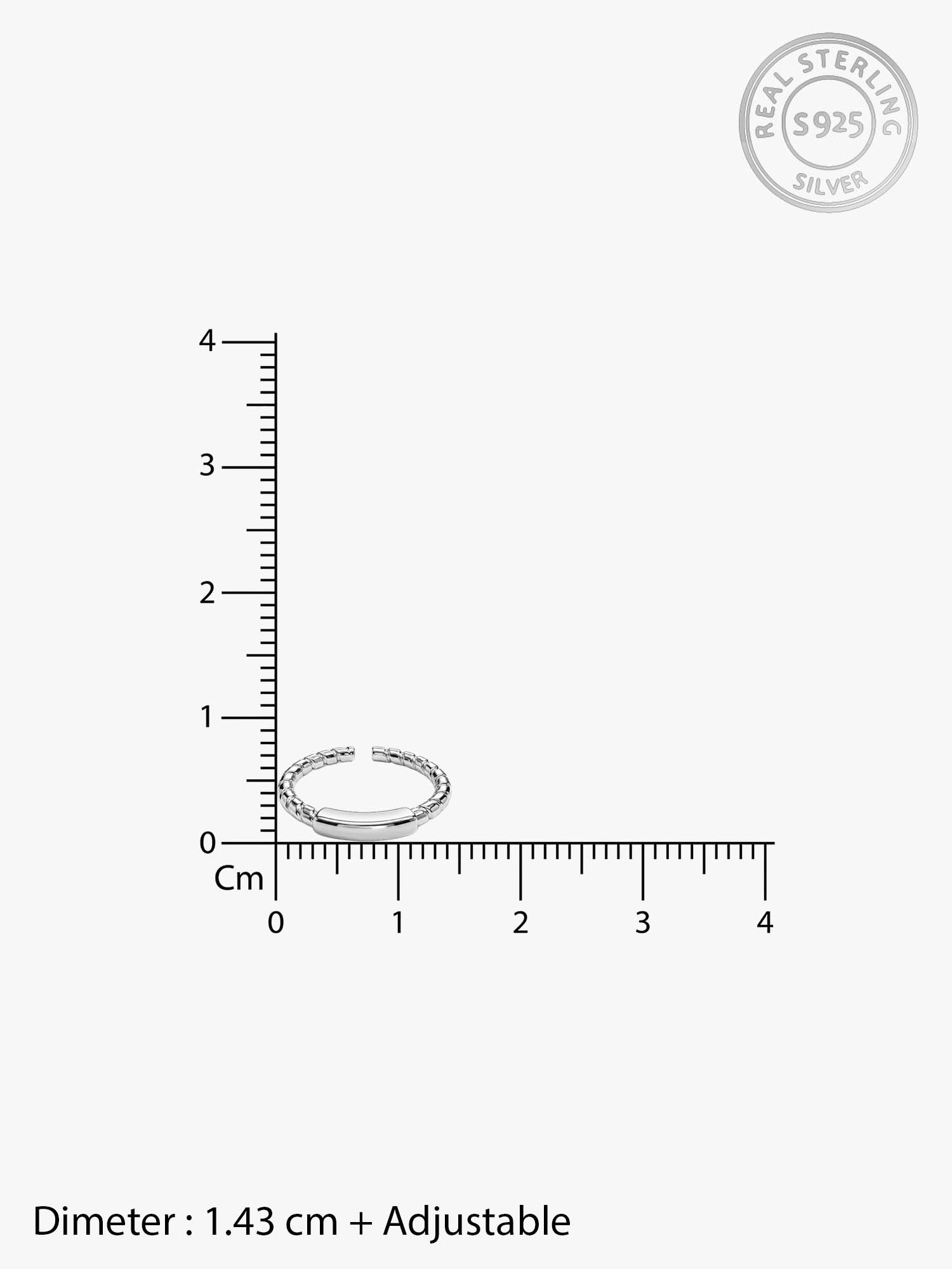 Silver Classic Shine Toe Rings
