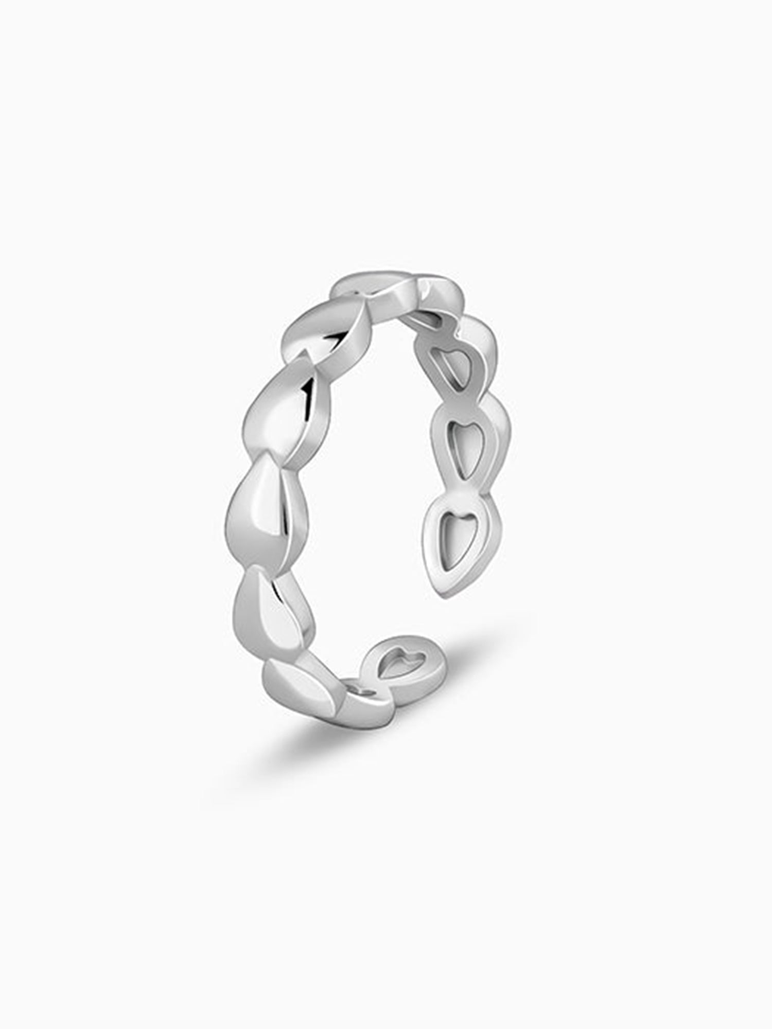 Silver Heart Toe Rings