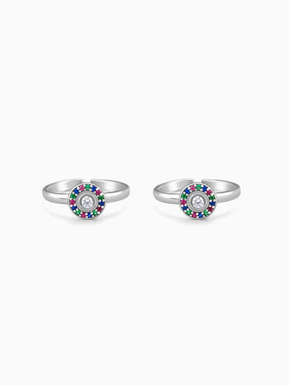 Silver Anam Toe Rings