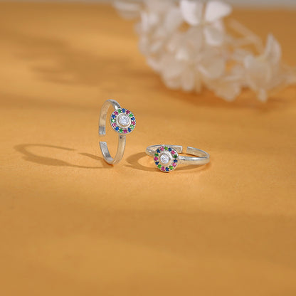 Silver Anam Toe Rings