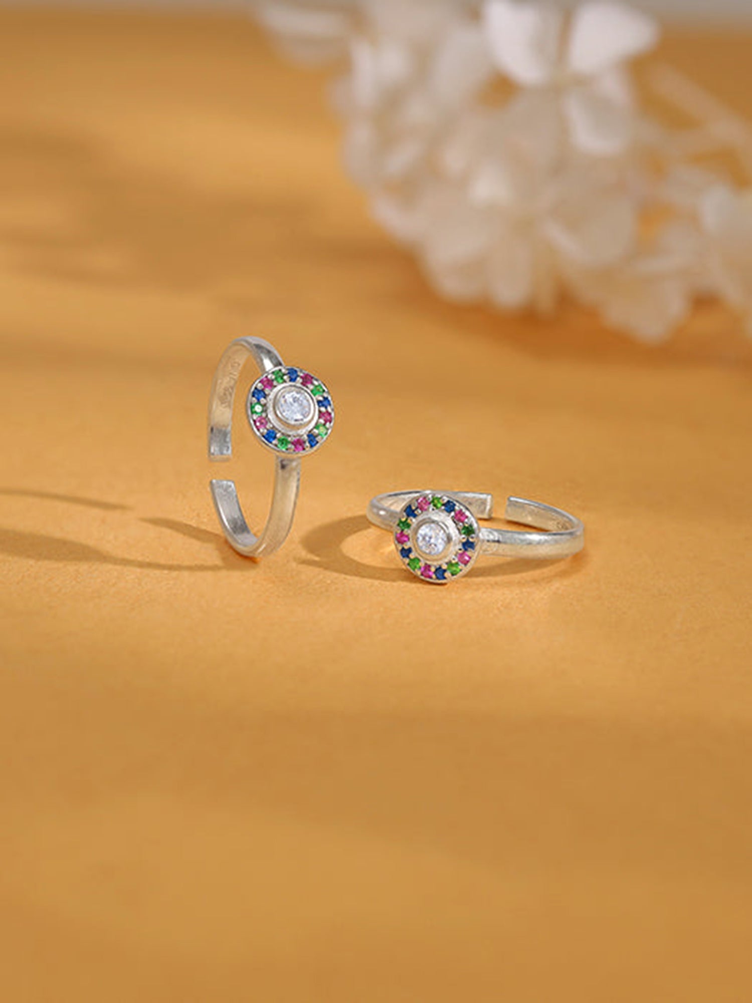 Silver Anam Toe Rings