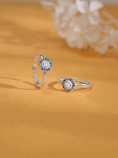 Silver Anam Toe Rings