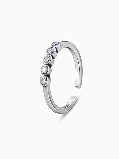 Oxidised Silver Nithyam Toe Rings