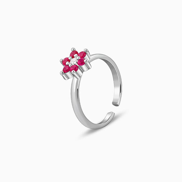 Silver Vaishnavi Toe Rings - view 4