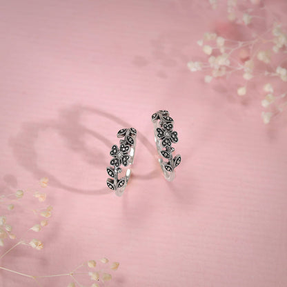 Oxidised Silver Chameli Toe Rings