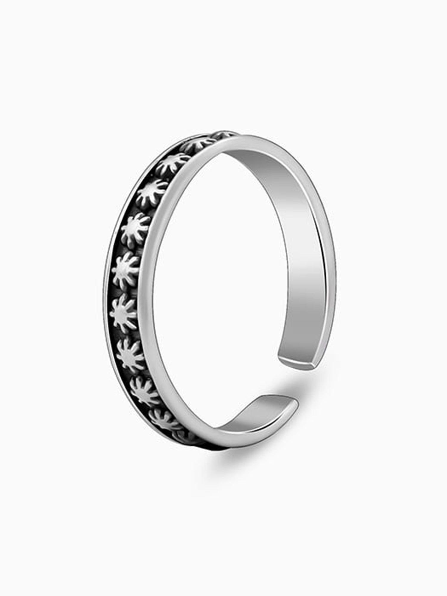 Oxidised Silver Torsha Toe Rings