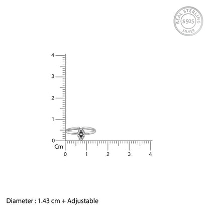 Oxidised Silver Chaitanya Evil Eye Toe Rings