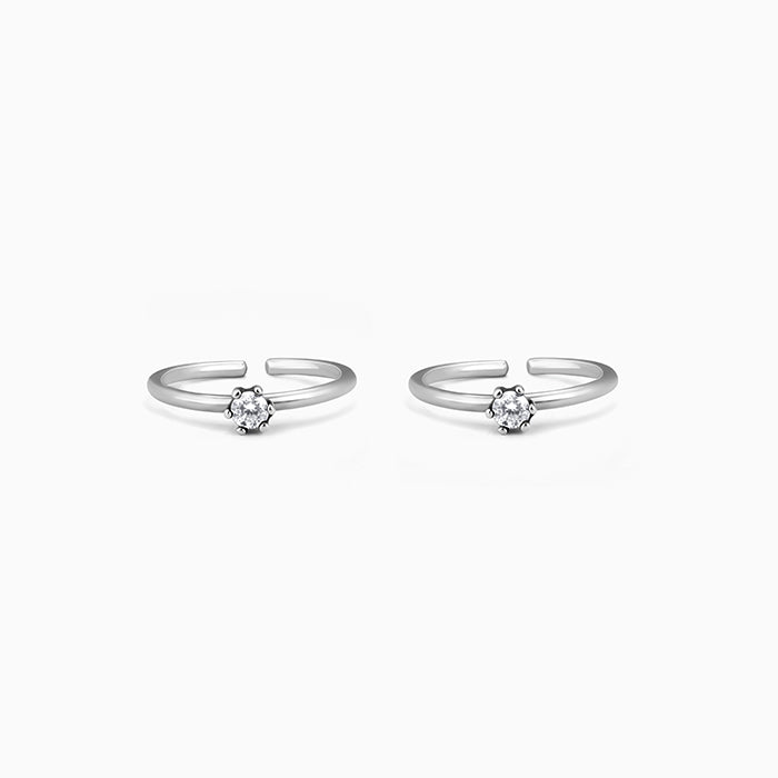 Oxidised Silver Mariam Toe Rings