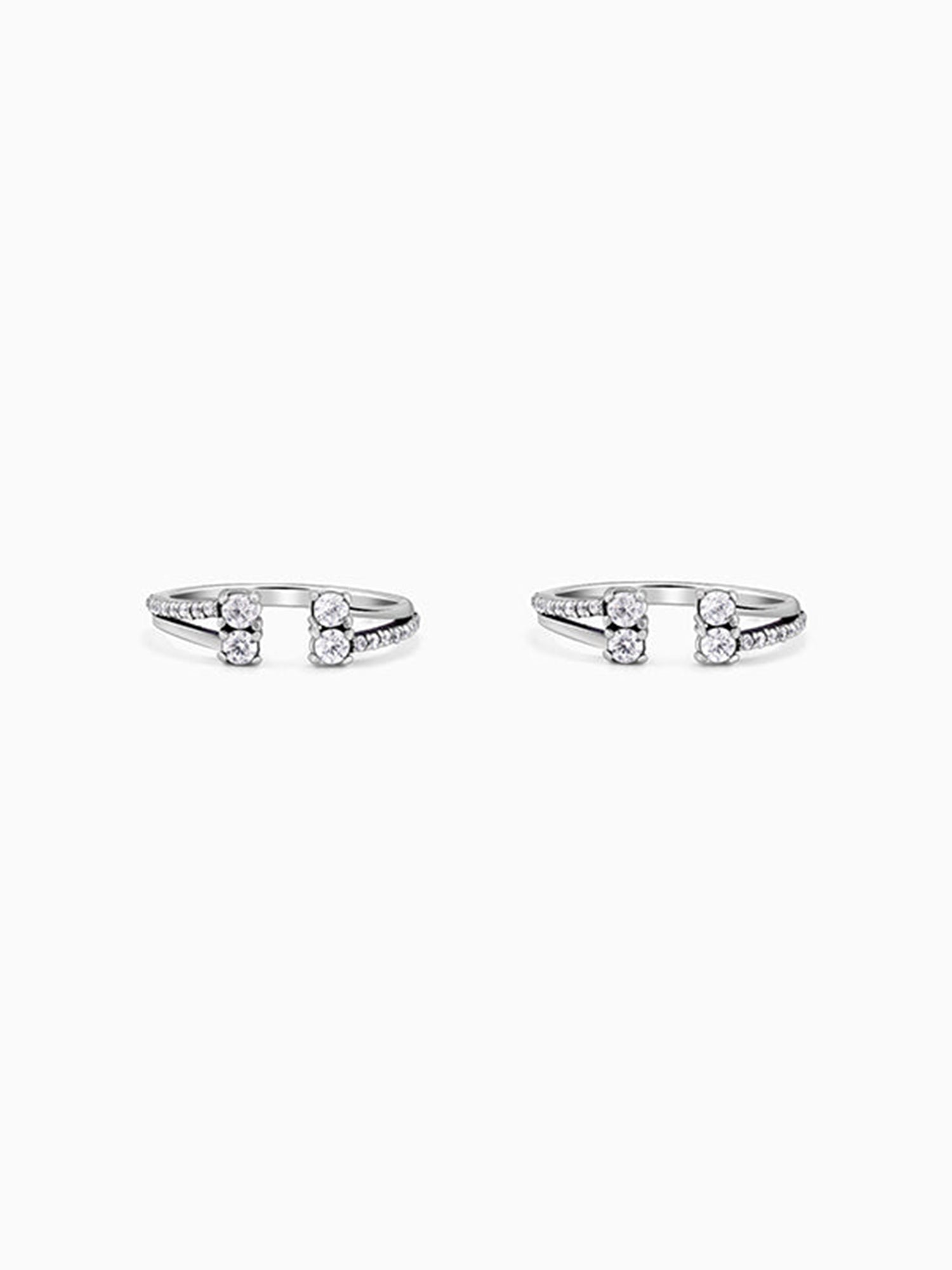 Oxidised Silver Chahat Toe Rings