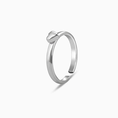 Oxidised Silver Heart Toe Rings