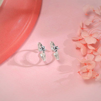 Oxidised Silver Anisha Toe Rings