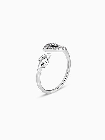 Oxidised Silver Aparajita Open Toe Rings