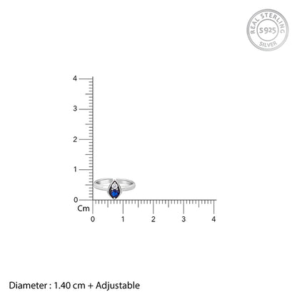 Oxidised Silver Arsh Toe Rings