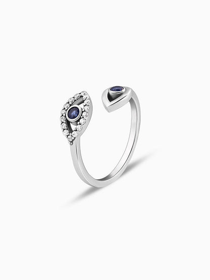 Oxidised Silver Evil Eye Toe Rings