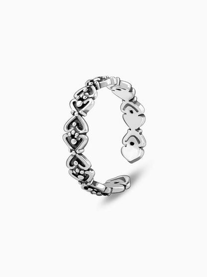 Oxidised Silver Manvi Toe Rings