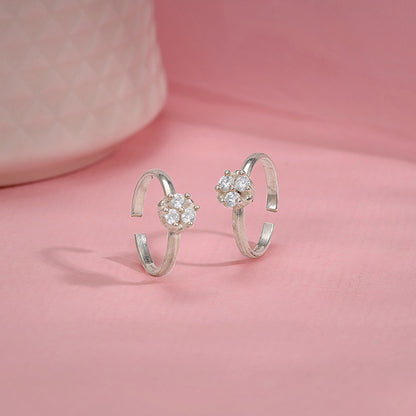 Silver Mehak Toe Rings