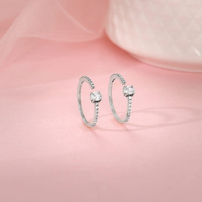 Oxidised Silver Pooja Toe Rings