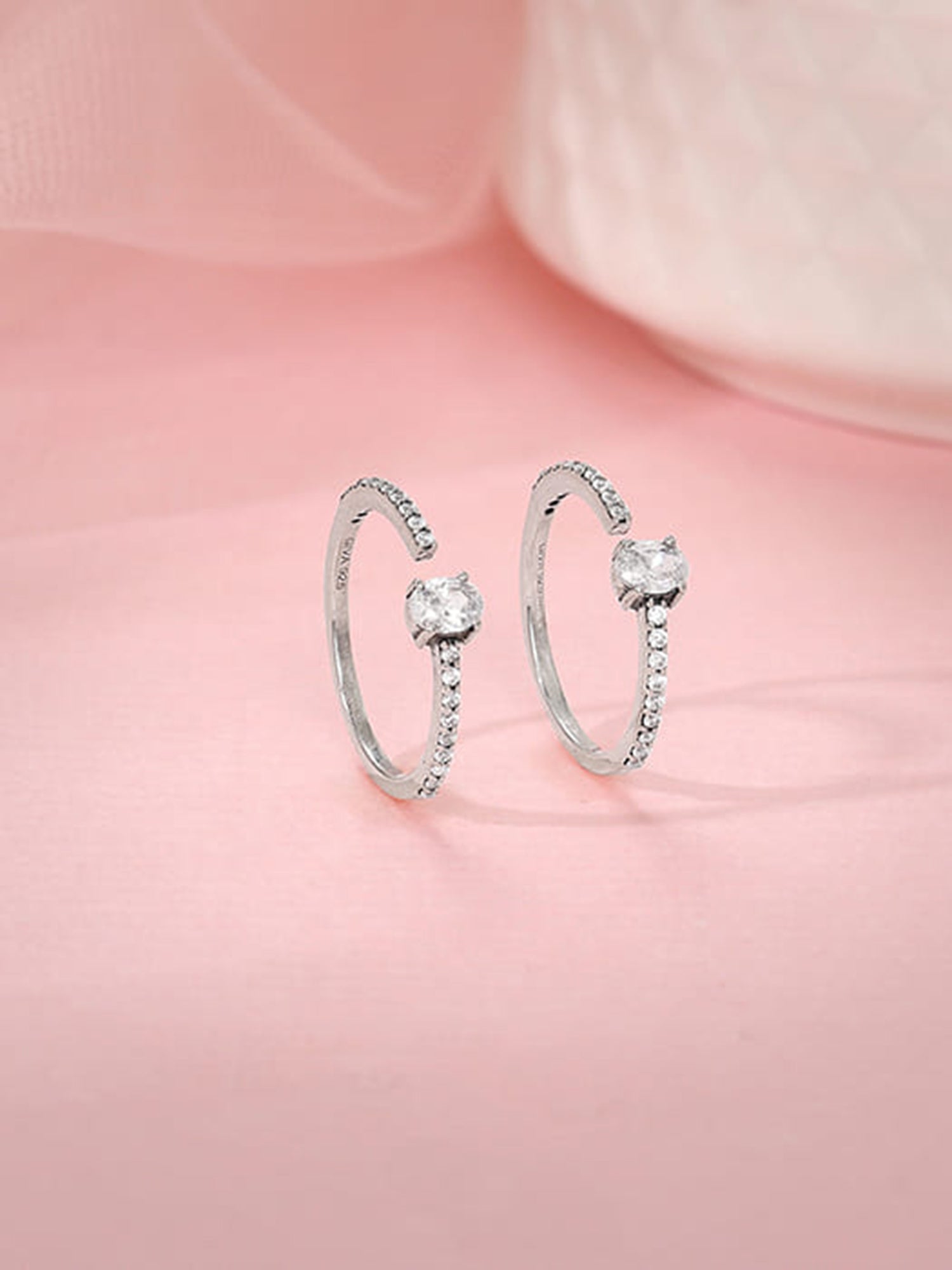 Oxidised Silver Pooja Toe Rings