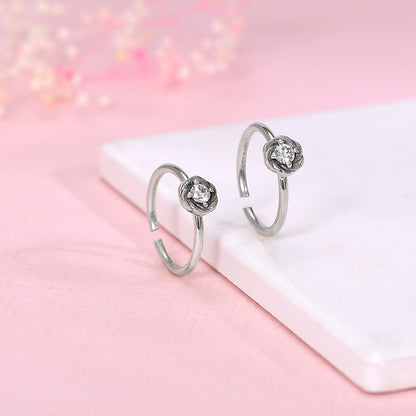 Oxidised Silver Snigdha Toe Rings