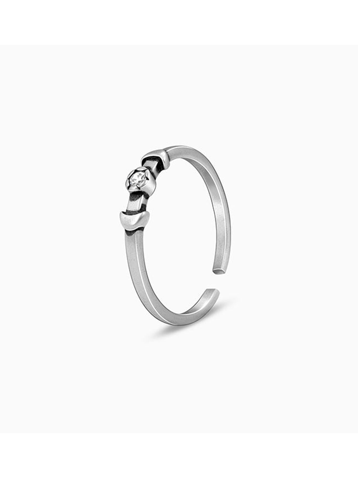 Oxidised Silver Tamanna Toe Rings