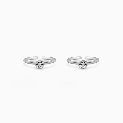 Oxidised Silver Prerana Toe Rings