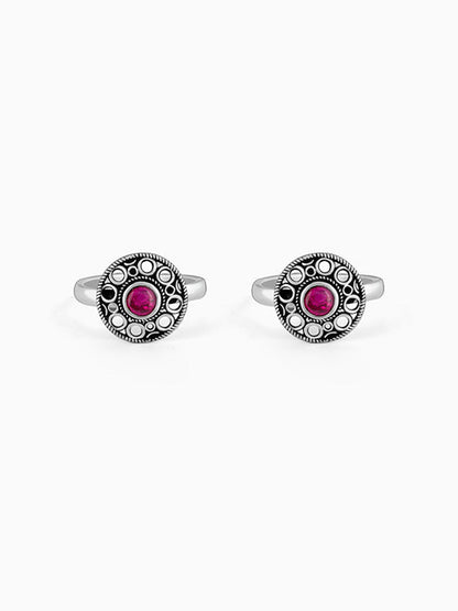 Oxidised Silver Twilight Toe Rings
