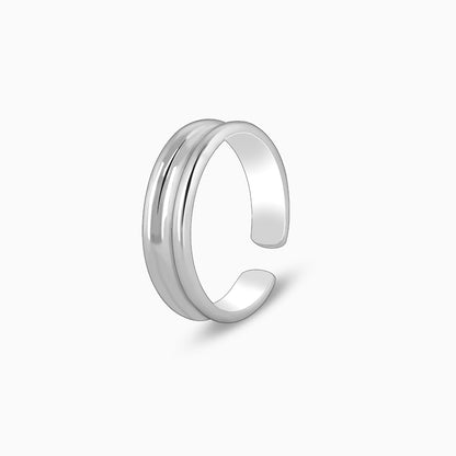 Silver Radiance Wrap Toe Rings