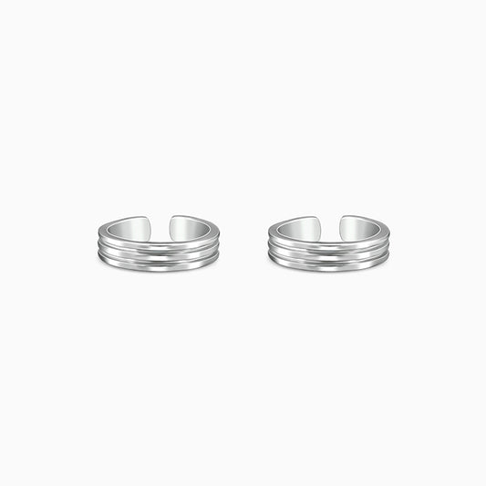 Silver Aashna Toe Rings