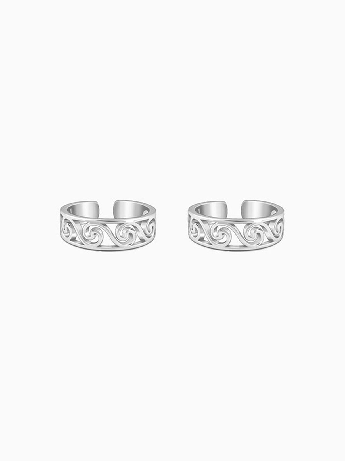 Silver Saanjh Toe Rings