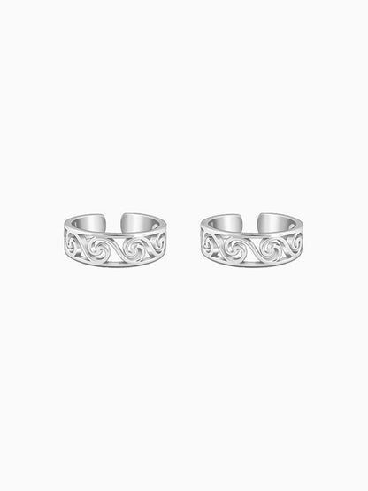 Silver Saanjh Toe Rings