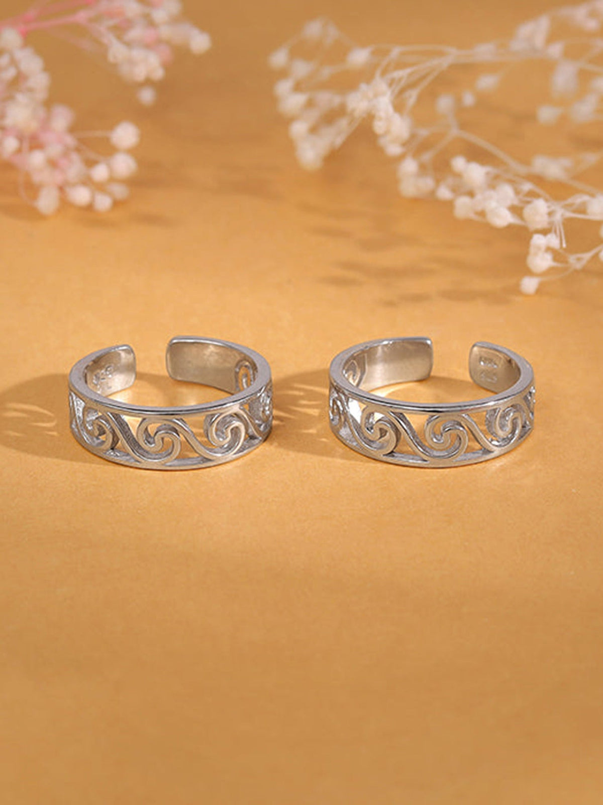 Silver Saanjh Toe Rings