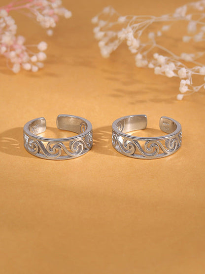 Silver Saanjh Toe Rings