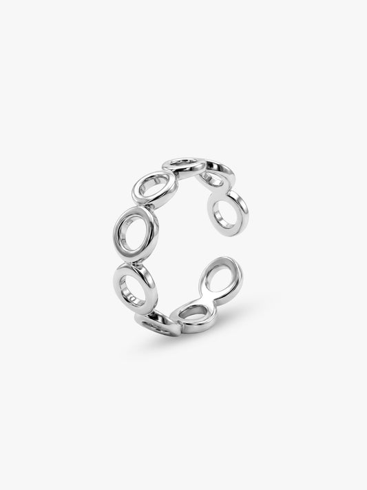 Silver Mystic Circles Toe Rings