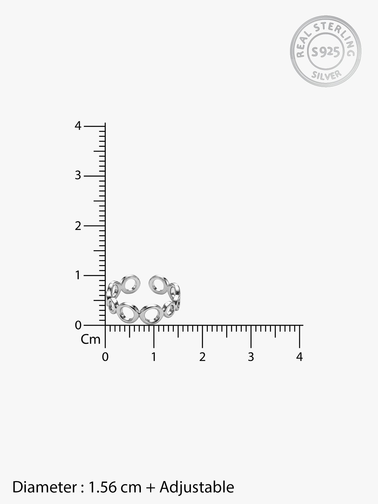 Silver Mystic Circles Toe Rings