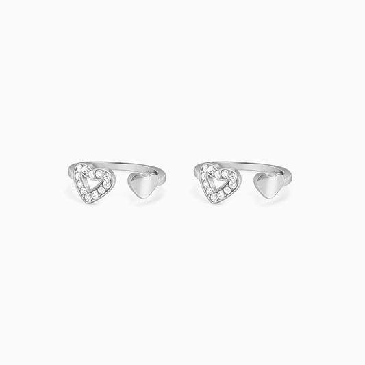 Silver Anahat Toe Rings