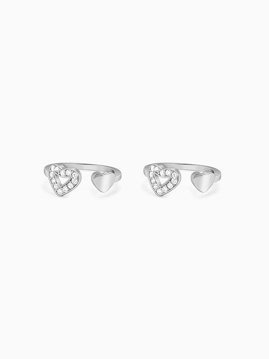 Silver Anahat Toe Rings