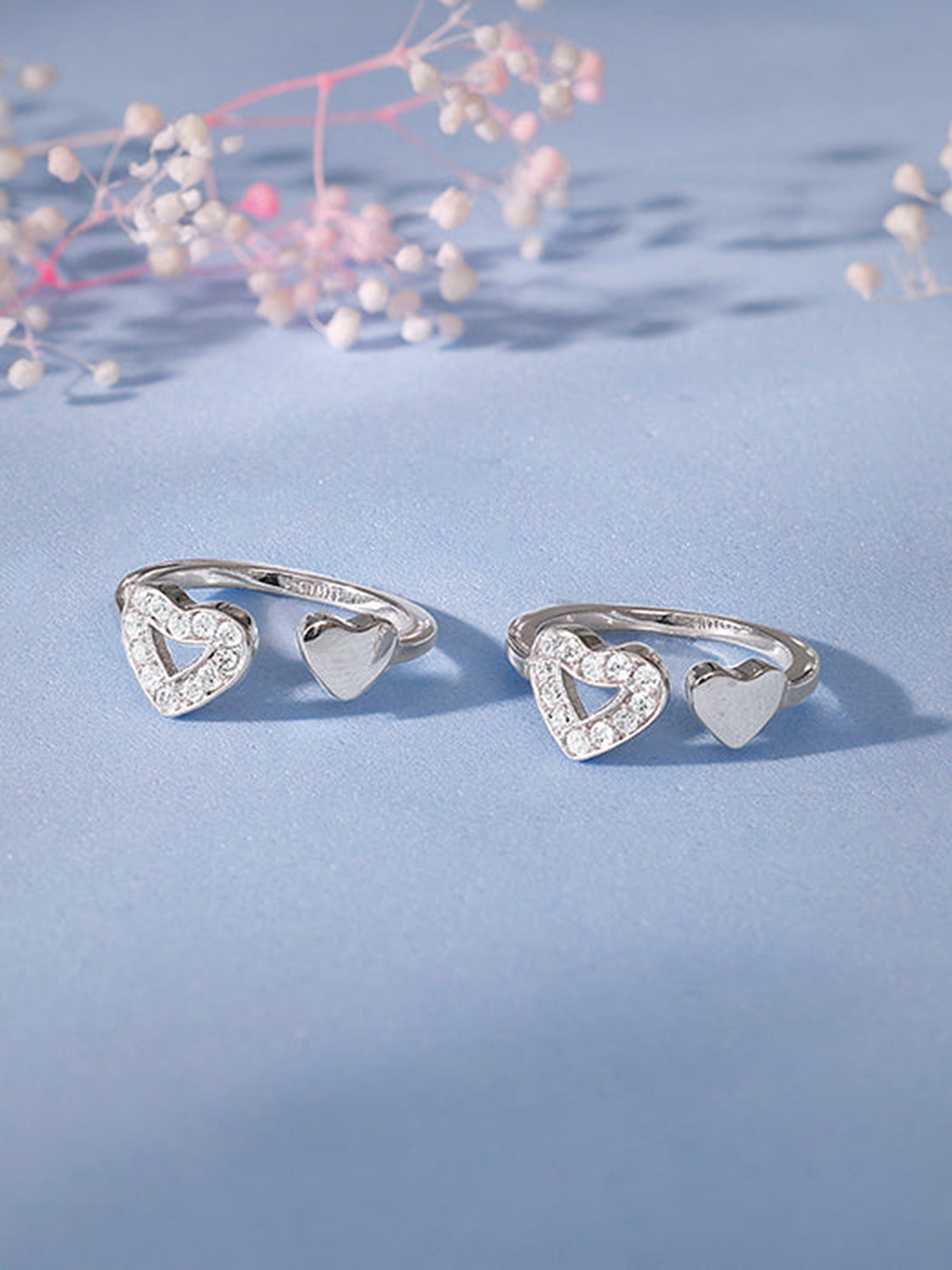 Silver Anahat Toe Rings