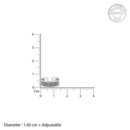 Oxidised Silver Jaya Toe Rings