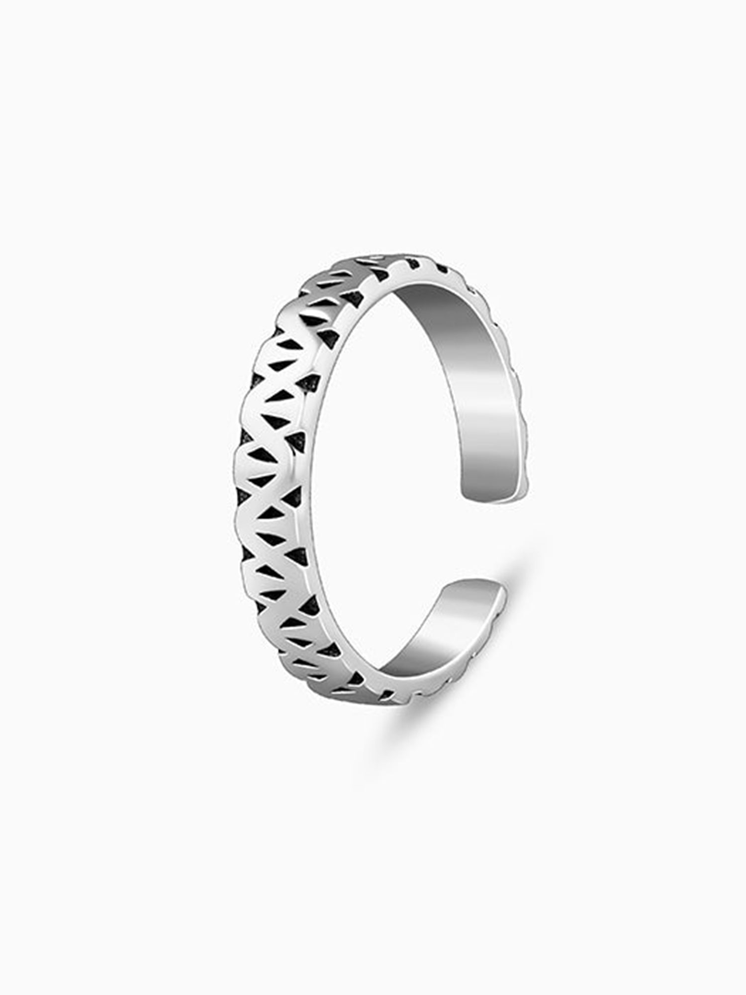 Oxidised Silver Vanshika Toe Rings