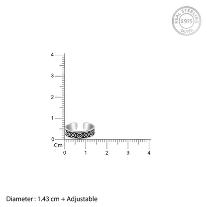 Oxidised Silver Ishani Toe Rings